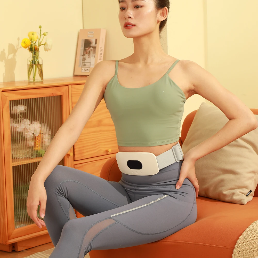 Electric Abdominal Machine: Pain Relief Belt with Patches for Painful Periods. Eases Abdomen Pain & Waist Massage
