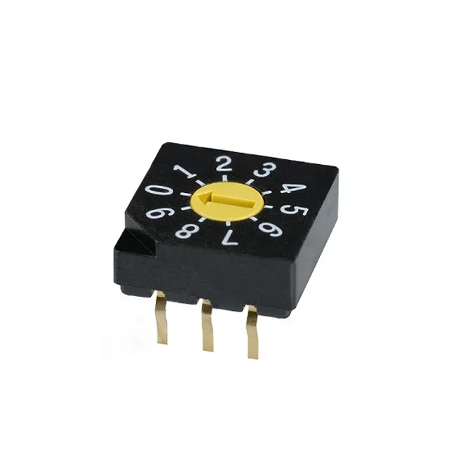 25mA 24VDC 1 2 3 4 5 6 7 8 9 10 11 12 pole SMD right angle pcb coding 4x1 3x2 3X3 type 8 10 16 position dip rotary code switch