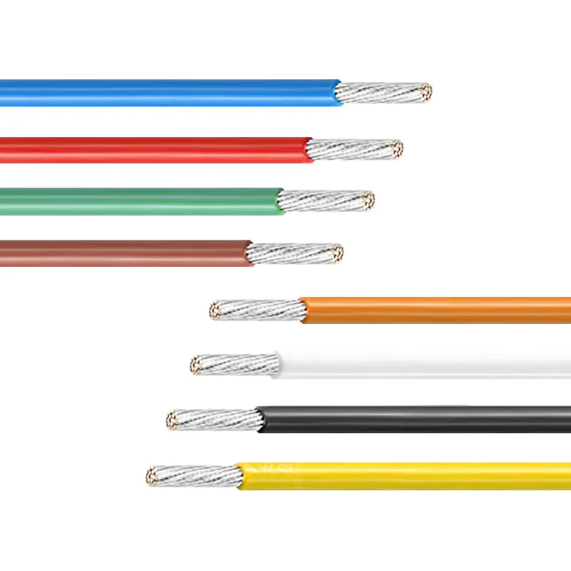 Tri-Rated 0.22Mm Wires Wrap Silver Plated 0.35 Mm Shielded Film Warp Solid Copper  el wire