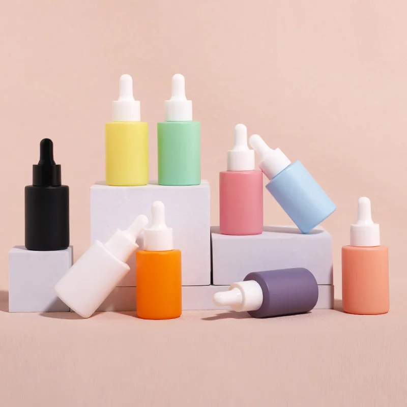 2024 In Stock Recyclable Glass Bottle For Oil Dropper Bottles with White Lid Luxury Guangzhou Wholesale 30ml 1oz