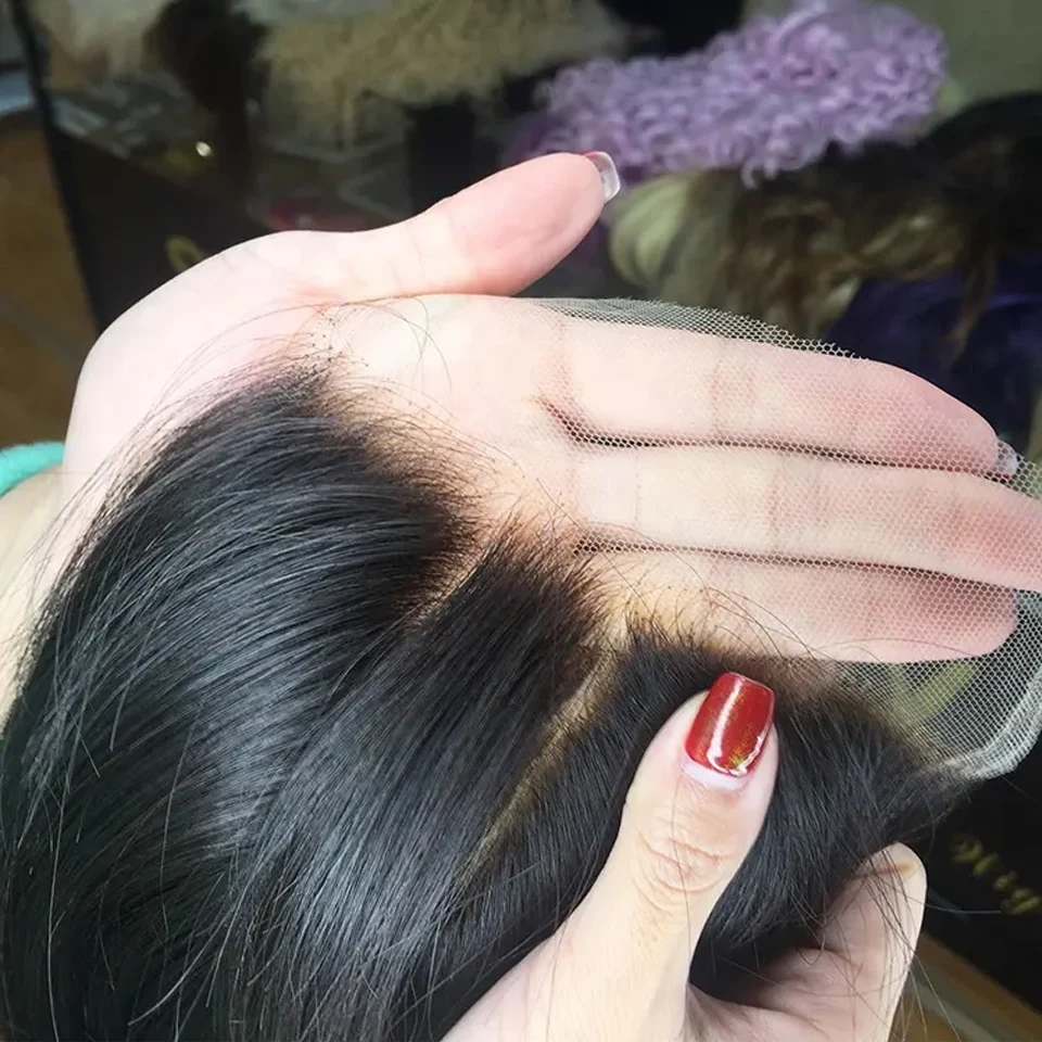 Wholesale 4X4 5X5 6X6 Hd Lace Closure Raw Indian Temple Hair Closures Et Lace Frontal Vente Gros