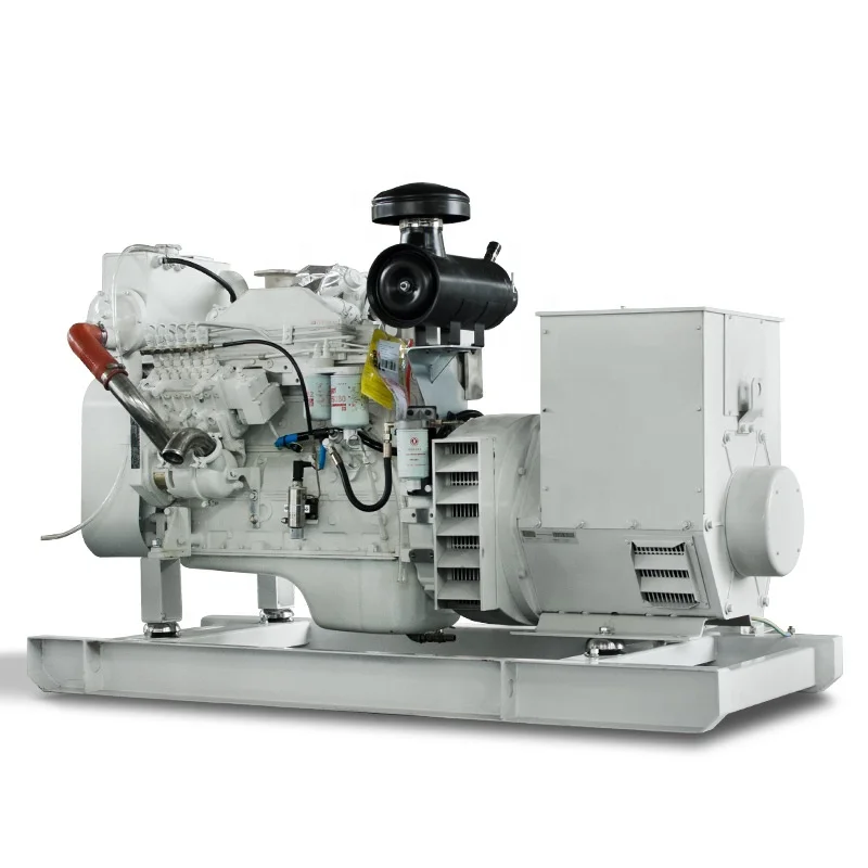 New CCS factory sale 150kva marine diesel genset powered by Cummins marine engine