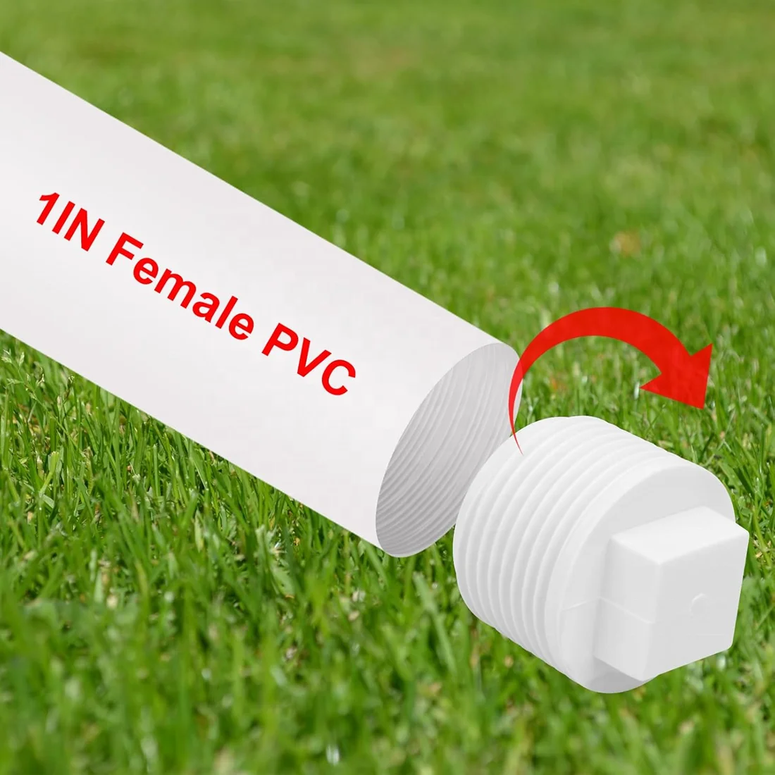 PVC Cleanout Plug NPT Male End Cap Adaptor Pipe Fitting Plug For Home or Industrial Plumbing Water Line Drainage Piping System