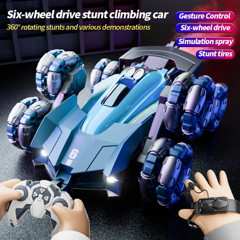 RC Stunt Car 2.4Ghz Remote Control With Spray Mode Drifting Speed Vehicle Stunt Car For Kids Adult Toys Boy Hand Gesture Rc Car