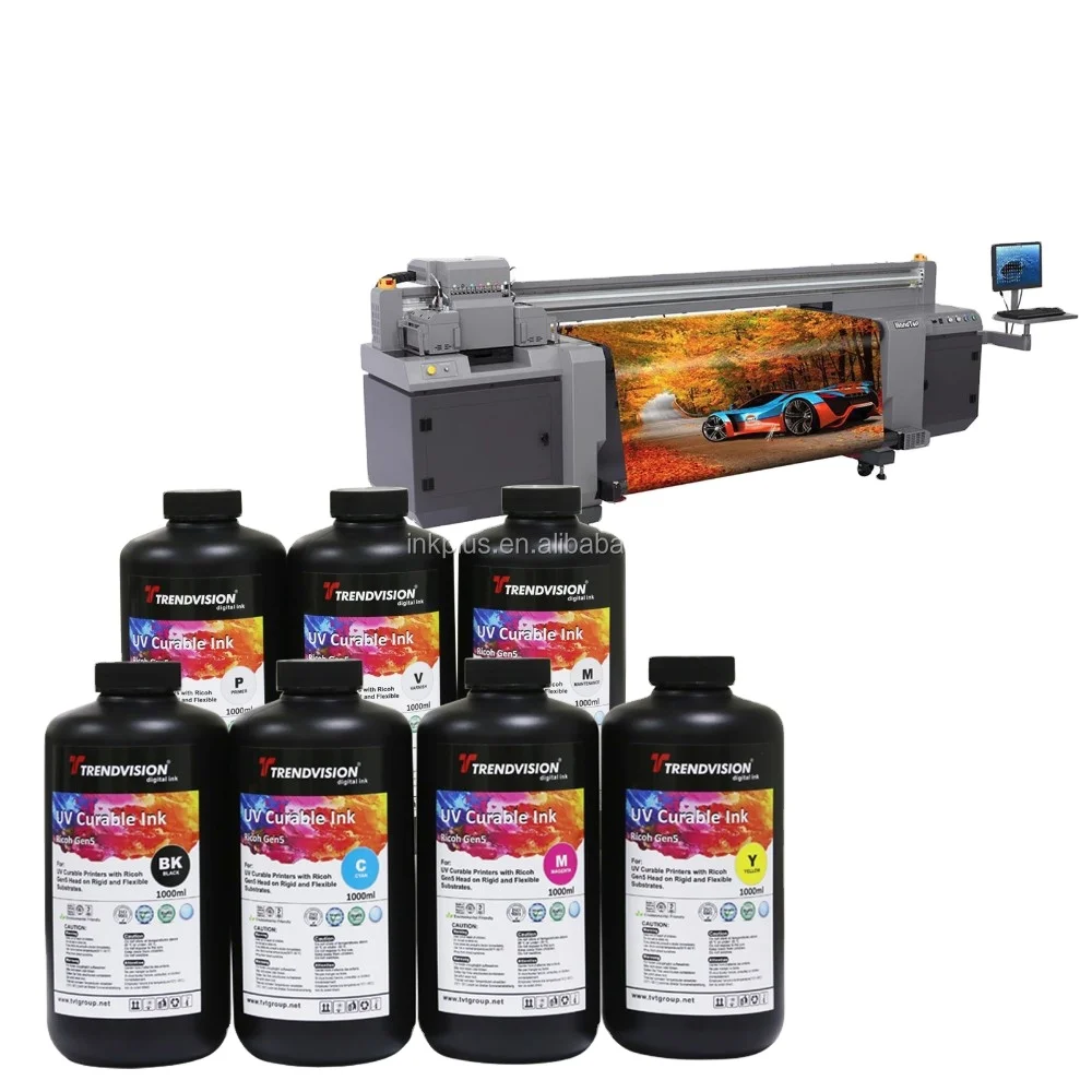 Trendvision LED UV curable flexible ink for epson printhead  for epson l120 for plotter epson