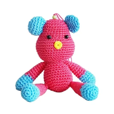 Wholesale 100% Hand Made Toys Knit Doll Bear Baby Toys