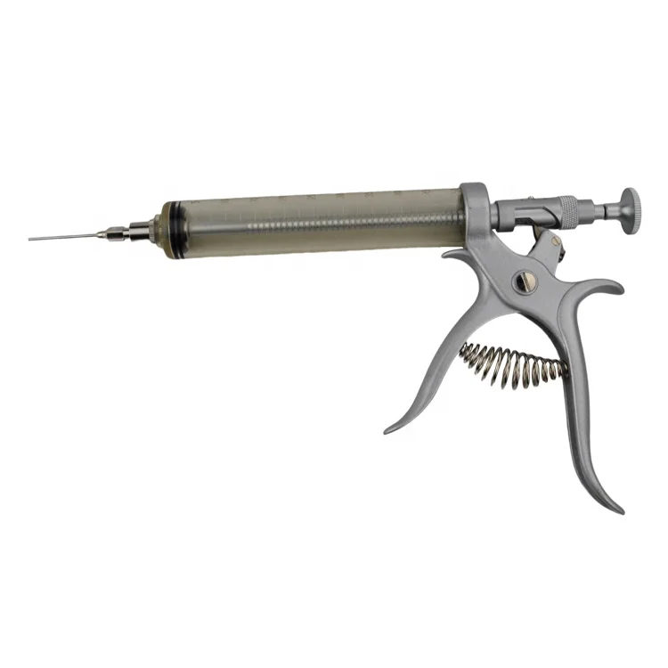 Vaccine Injector Livestock Multidose Automatic Adjustable Dose Gun Syringe