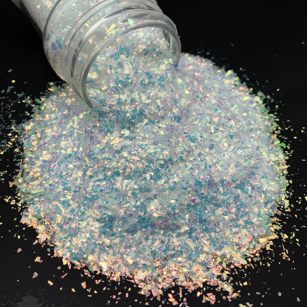 Eco-friendly Iridescent confetti Flakes hexagonal mylar flakes irregular glitter