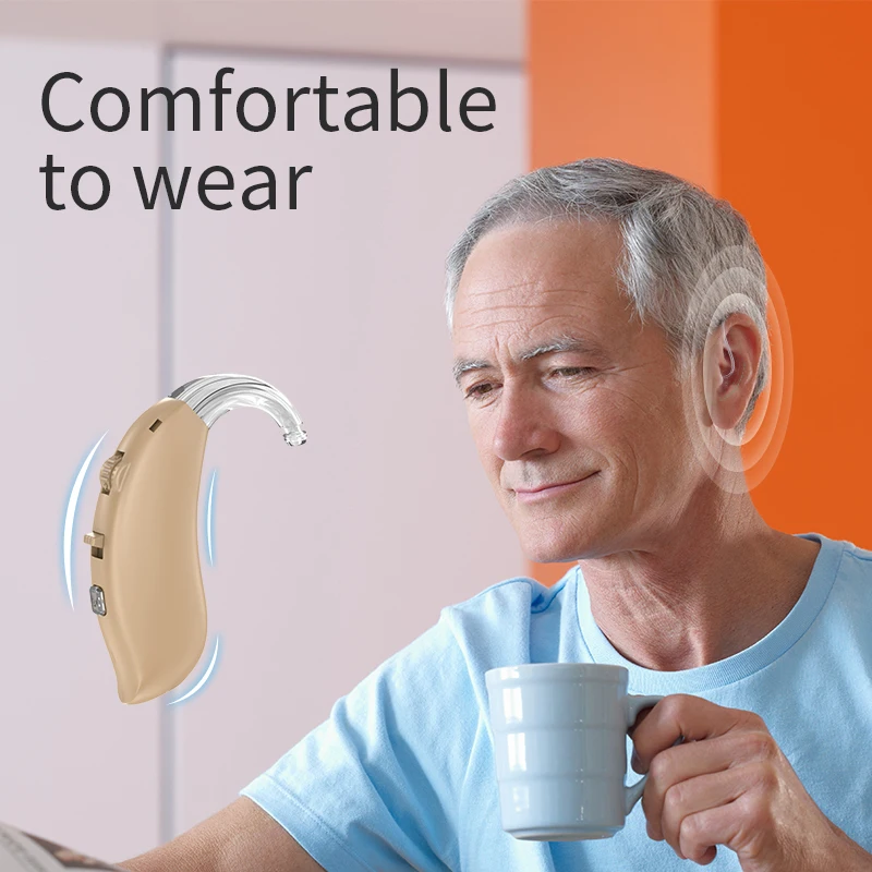 Rohs Deafness Bte Ear Sound Amplifier recharge Hearing Aid For Seniors