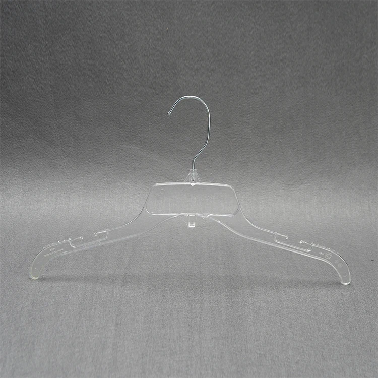 Custom Dress Display Plastic Transparent Clear Coat Hanger For Clothing Store