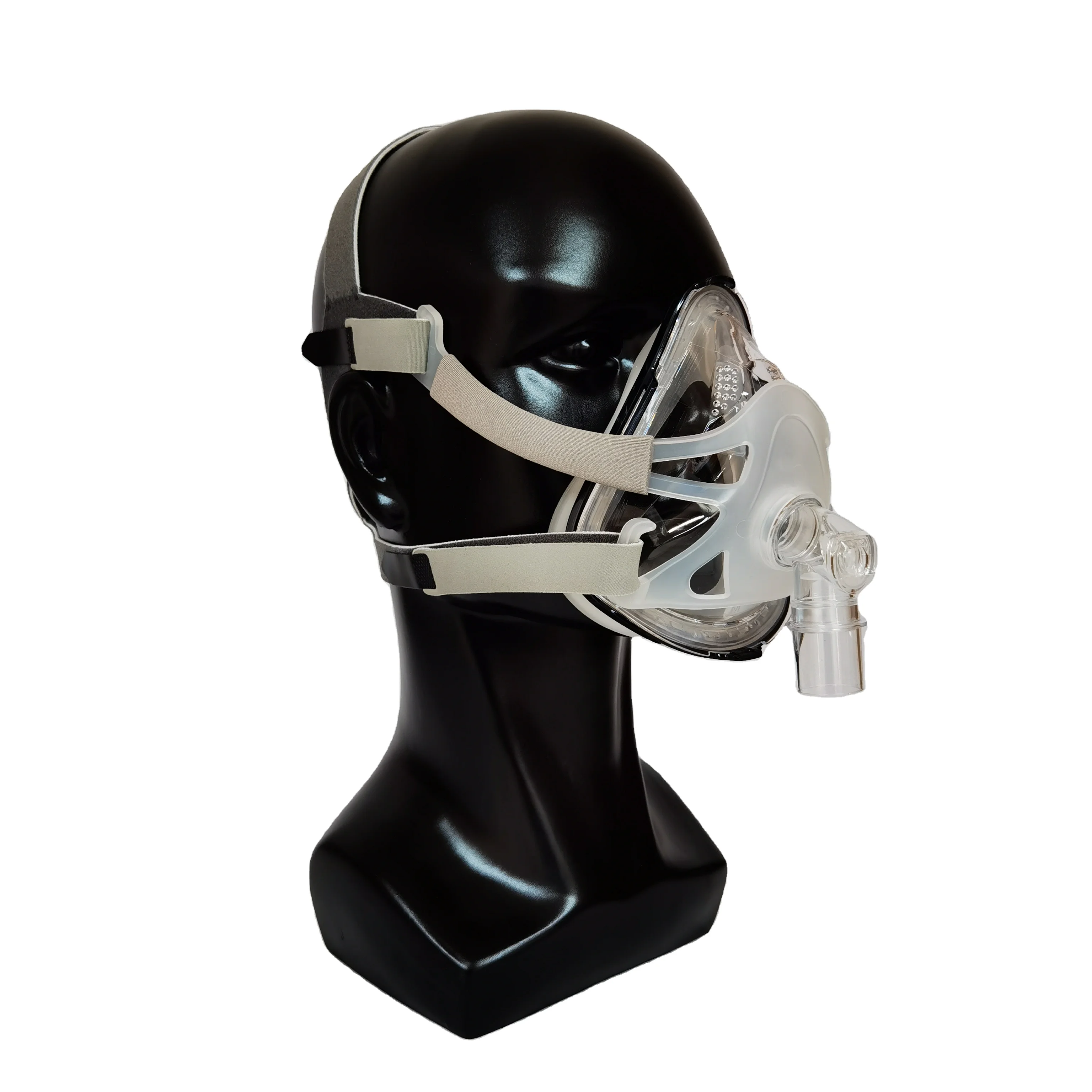 silicone resmed bipap cpap o2 mask with head strap