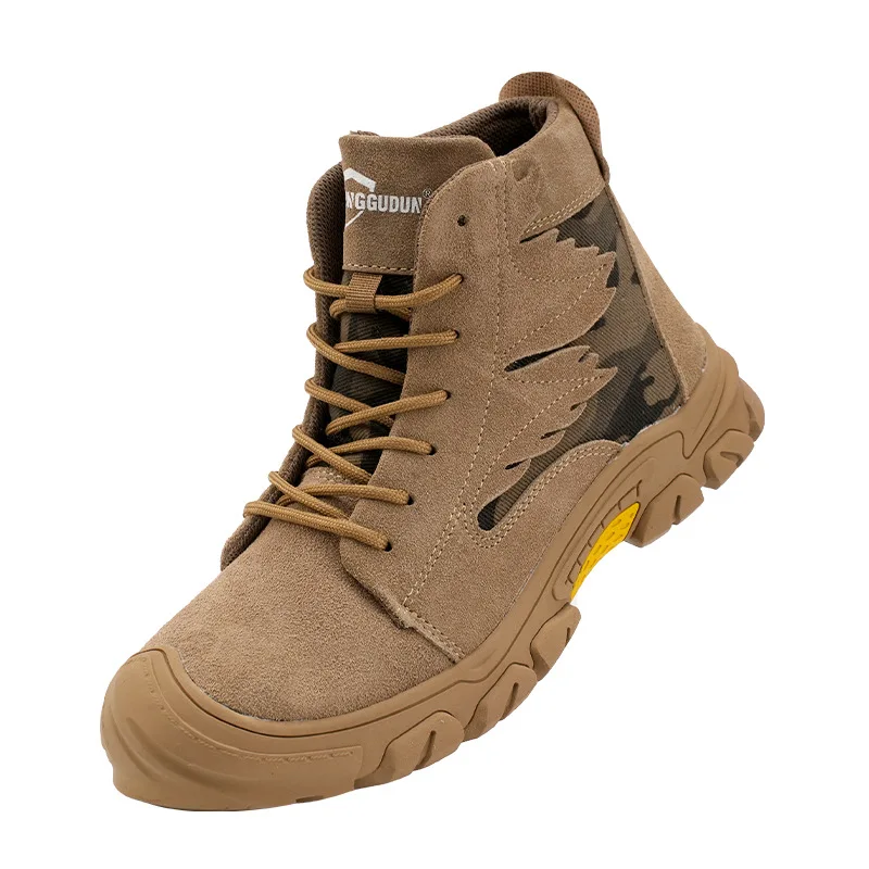 Factory Price Smashing Puncture-Proof Lightweight Man Steel Toe Safety Shoes