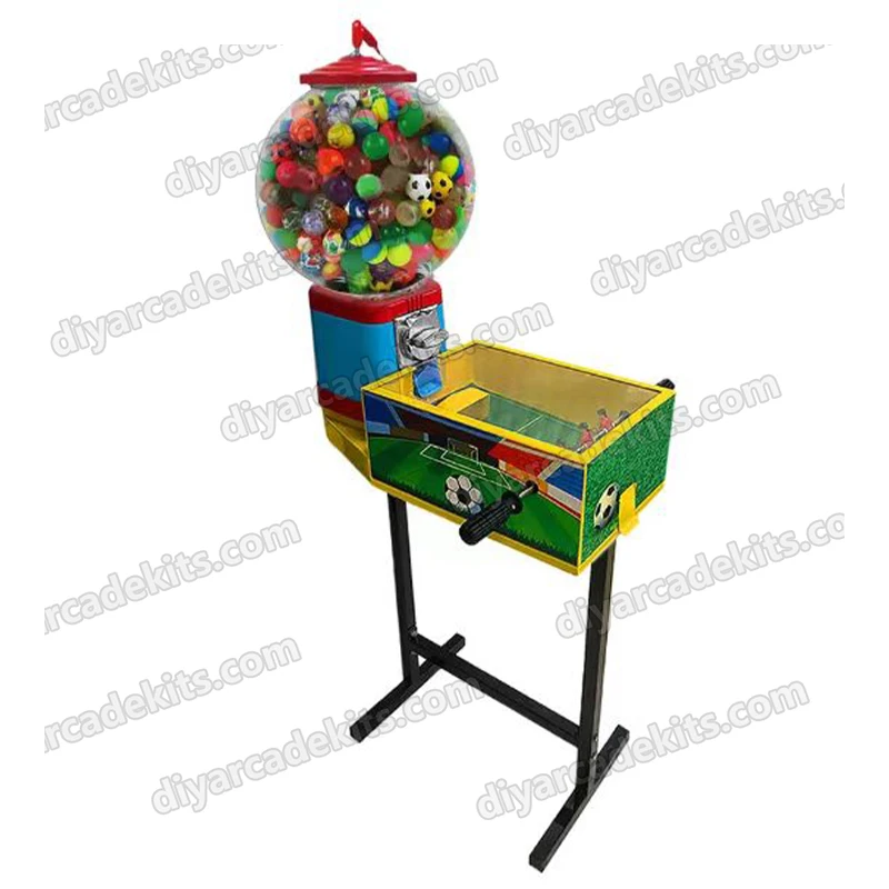 Arcade New Soccer Table Pinball Game Machine Coin Operated Capsule Gachapon Bouncy Ball Vending Machines with Bulk Stand