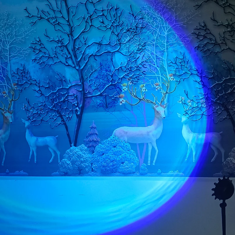 LAMHO hot sell  Modern Sunflower RGB Sunset Projecor Lamp Sunset Projection Light Led Sunset Light Lamp