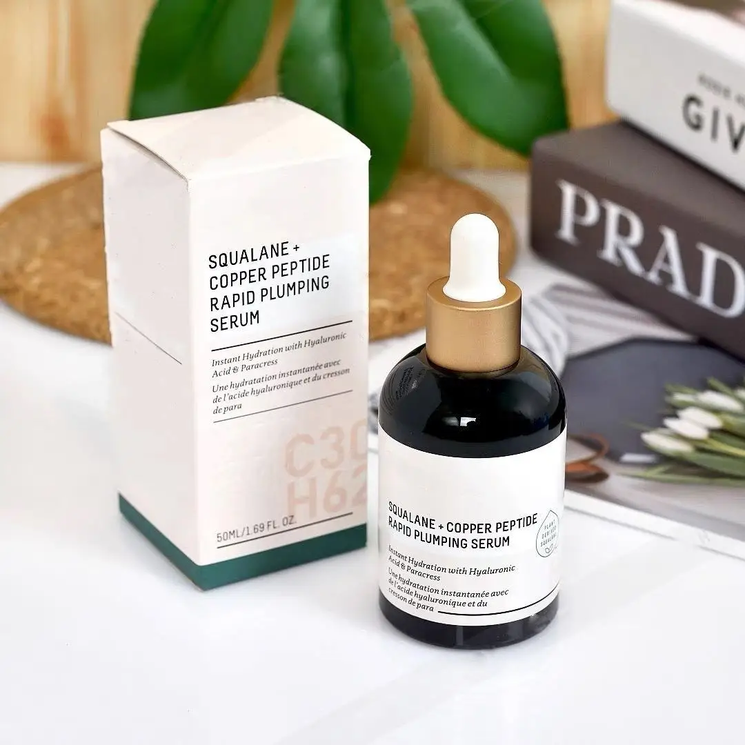 Vitamin C Rose Oil Blue Copper Peptide skin whitening serum serum dropper bottle super skin lightening serum