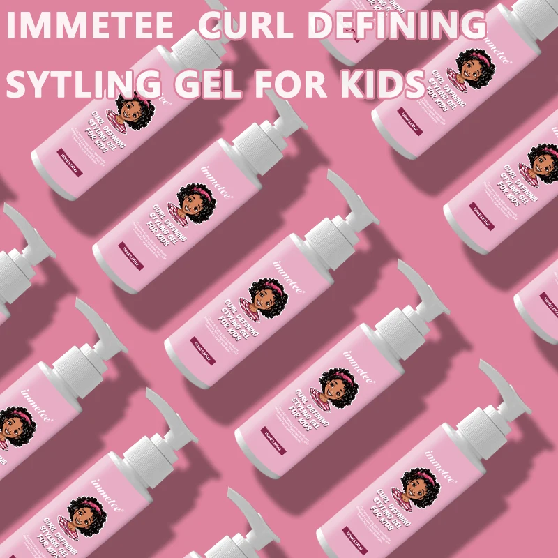 Kids Hair Gel Organic Moisturizing Defining Hair Curling Cream Strong Hold briads Hair Styling Gel For kids