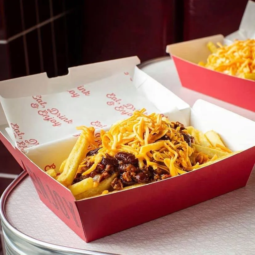 Custom Your Logo Branded Burger Boxes Printed Fashion Food Boxes For Burgers And Fried Food