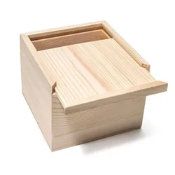 Eco Friendly Natural Color Unfinished Pine Wood Slide Lid Drawer Box