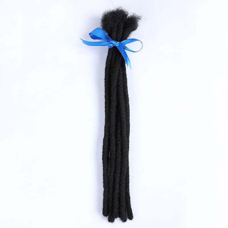 0.4/0.6/0.8cm 100% human hair dreadlock extensions afro kinky human hair loc extensions dreadlocks human hair