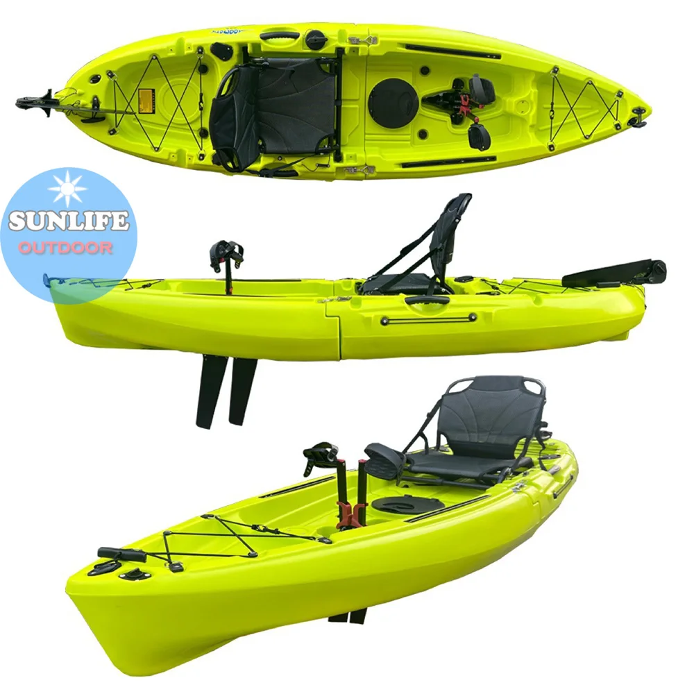 2023 New Design Best-selling Modular Pedal Kayak, 1~2 People Fishing Kayak, Splicing Simple Modular Fishing Kayak