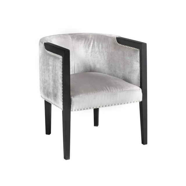 
White Leatherette Metal Shiny Frame Dining Chair 