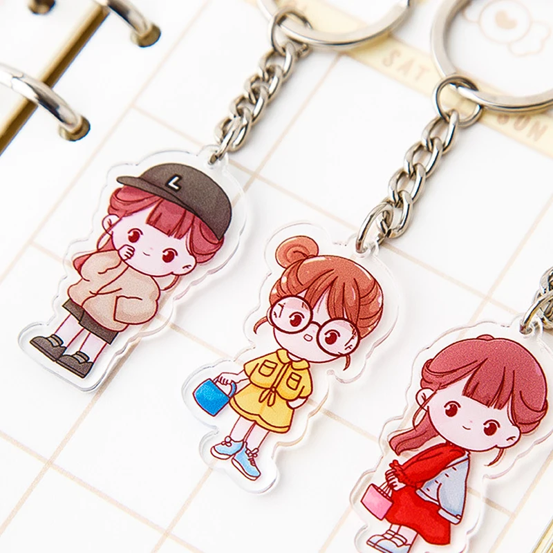 Manufacturer of custom acrylic keychains printed acrylic blank keyring acrylic keychain blanks for photo frame