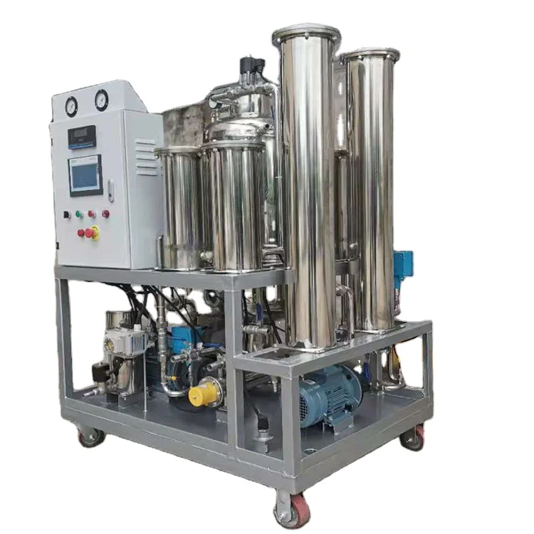 Anti -fire hydraulic oil special vacuum oil filter with three-stage filtration