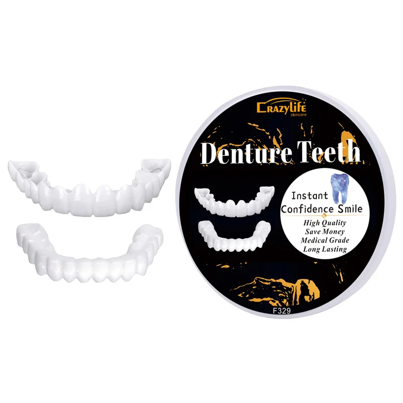 Factory Stock Teeth Veneers Whitening Dentures Imitation Braces Temporary False Teeth Cover Denture Braces Perfect Smile Veneers