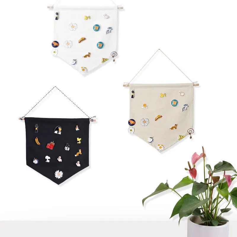 New Design Pin Badge Display Wall Hanging Storage Cloth Collection Board Brooch Medal Display Flag Cloth Kids Room Decoration