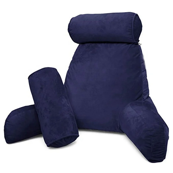 Back support reading memory foam almohada pillow for bedding