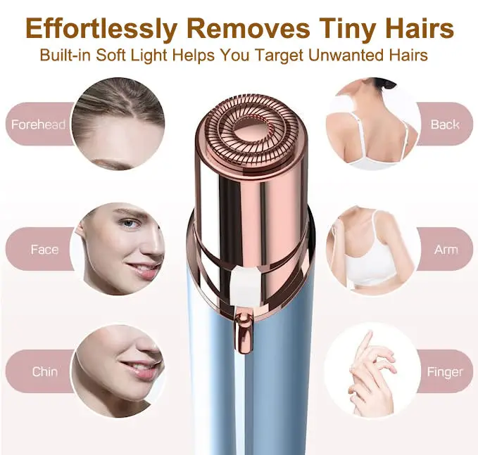 Home use mini lipstick facial hair remover rechargeable shaver lips eye brow hair removing appliances epilator  for women