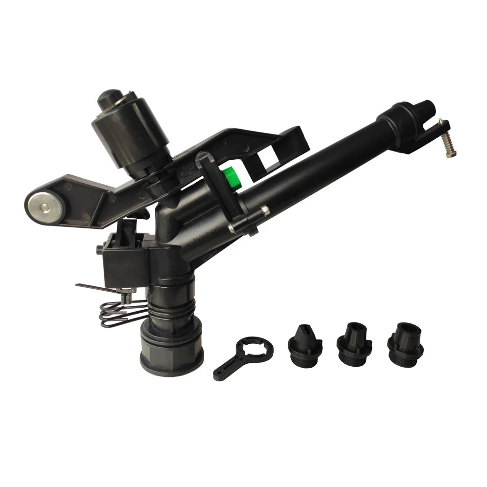 1,5 дюймов на входе регулируемые пластиковые распыления сельскохозяйственной ирригации разбрызгиватель импульсный воздействия большой пистолет