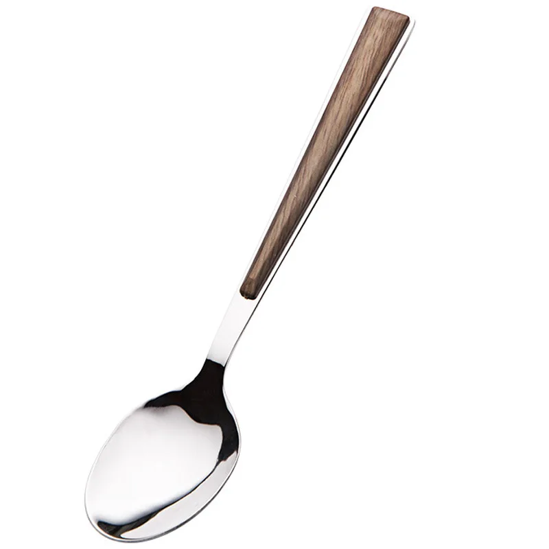 
Korean style stainless steel flatware,wooden plastic handle cutlery set 