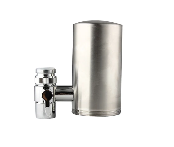 Portable mini Activated Carbon Alkaline Faucet-Mounted stainless steel faucet water filter purifier