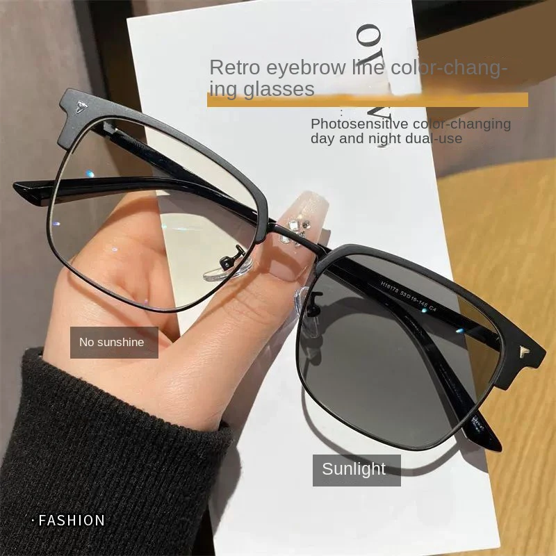 2025 High Quality Photochromic Eyeglasses Frames Anti-Blue Light Computer Glasses Wholesale Unisex Optical Frames