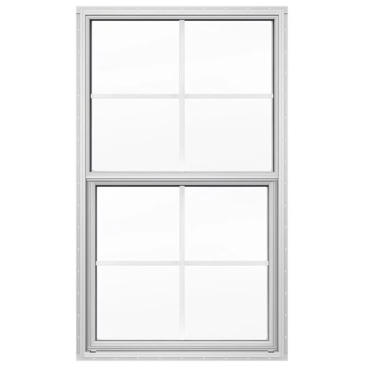 Ventilation Single Hung Small Frosted Glass Toilet Window With Blinds