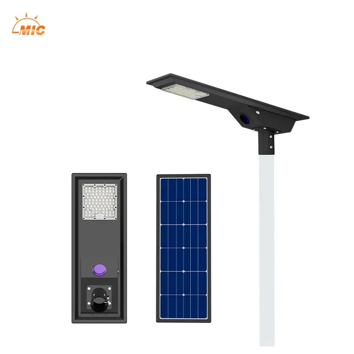 New solar lights outdoor Ip66 Aluminum 30W 50w 80w All In One Solar Panel Street Light