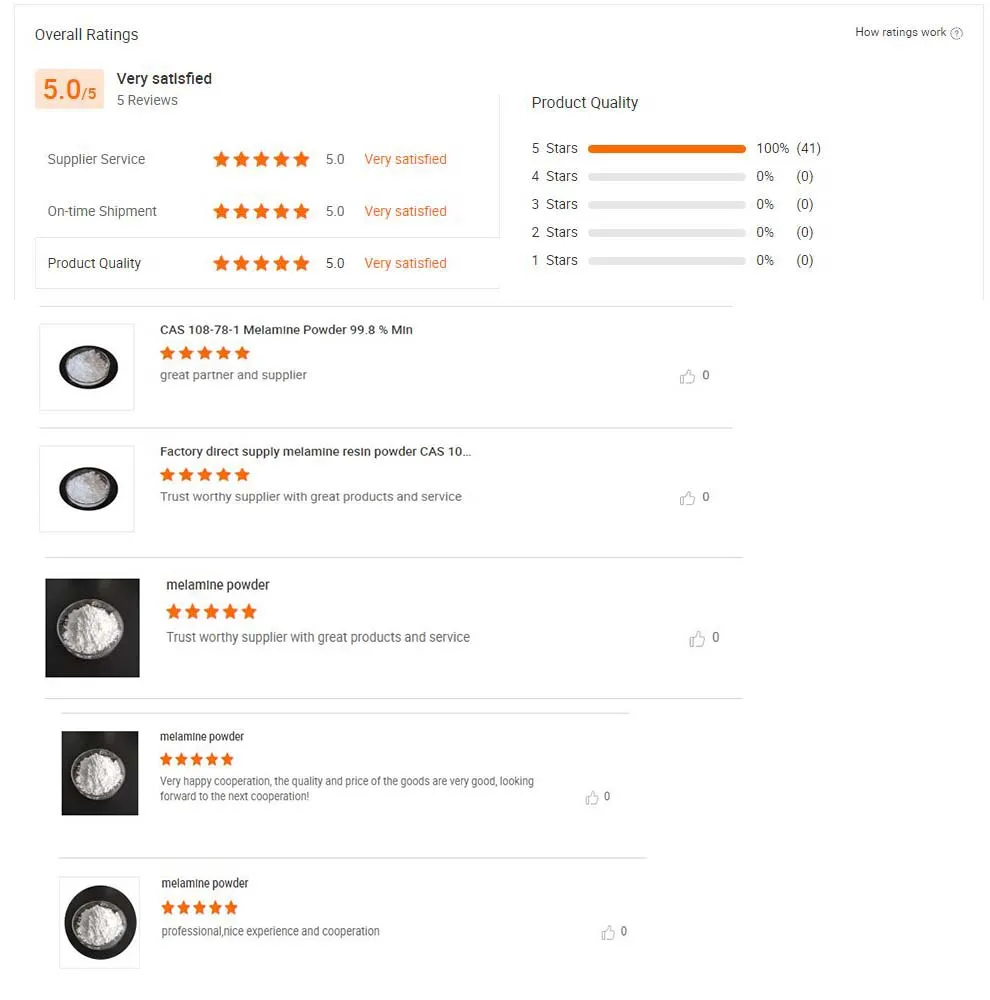 Factory Price min 99.8% Melamine Powder Resin Raw Material supplier