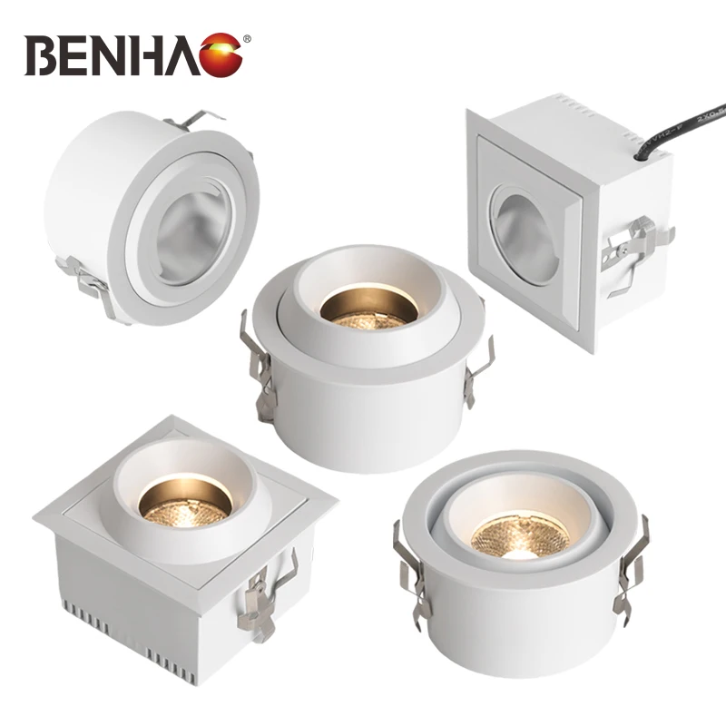 Elegant Indoor Ceiling Embedded Spotlight Popular Nice Chip&Driver Living Room Cloth Shop Mall Led Ceiling Light