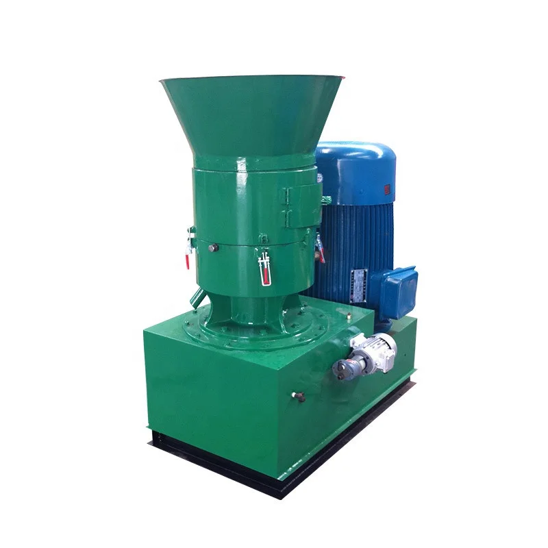 Alfalfa Wheat Boiler Hopper Feed Stove Corn Compost Hay Harvester Vertical Processing Sawdust Pellet Pressing Machine