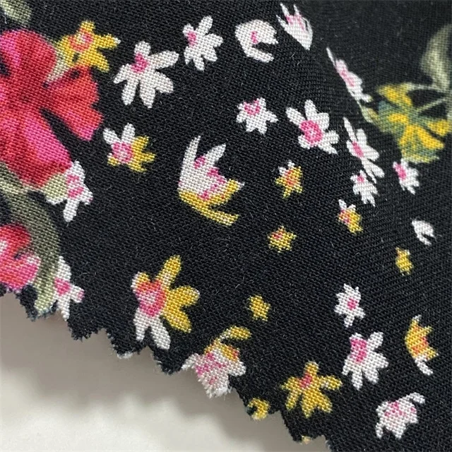 30s  hot sale viscose woven fashion printing rayon fabric for garment