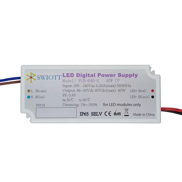 PLB040S Встроенная функция измерения связи PLC MCU дистанционное управление в режиме реального времени CMS платформа умный светодиодный драйвер
