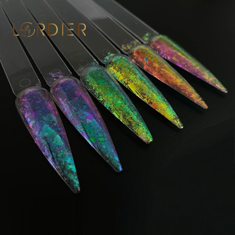 High Quality New Chameleon Holographic Rainbow Nail Glitter Flake
