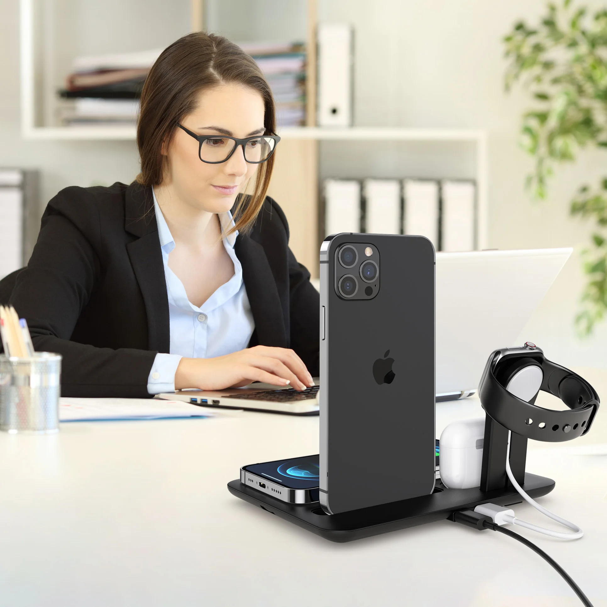 Mobile Smartphone Phone Stand 10w Pad Charger Original Oem New Design Qi Wireless Charging