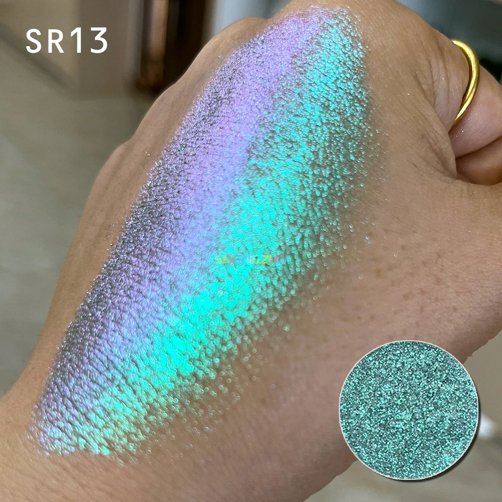 SR13-SR16 new arrival cheap price makeup eyeshadow chrome chameleon color pigment powder shimmer eyeshadow loose powder