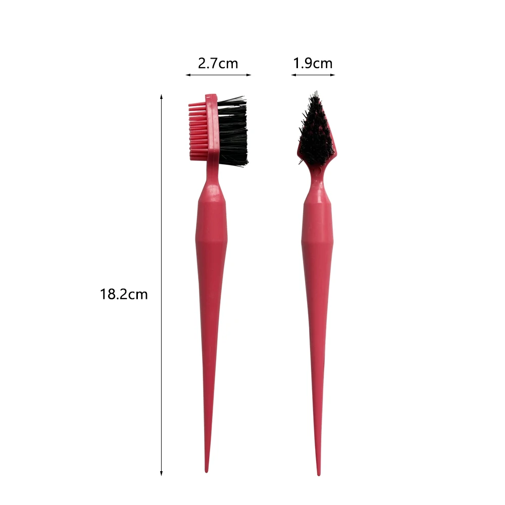 Wholesale custom perfect edge control brush packaging comb cheetah hair edge brush with logo