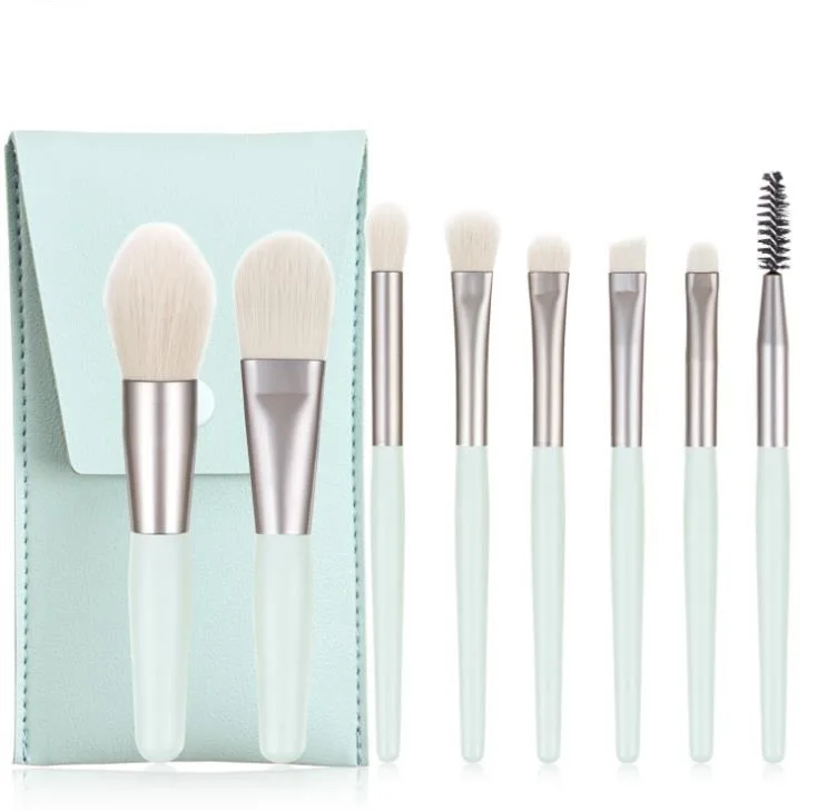 
8pcs custom mini makeup brushes with bag 