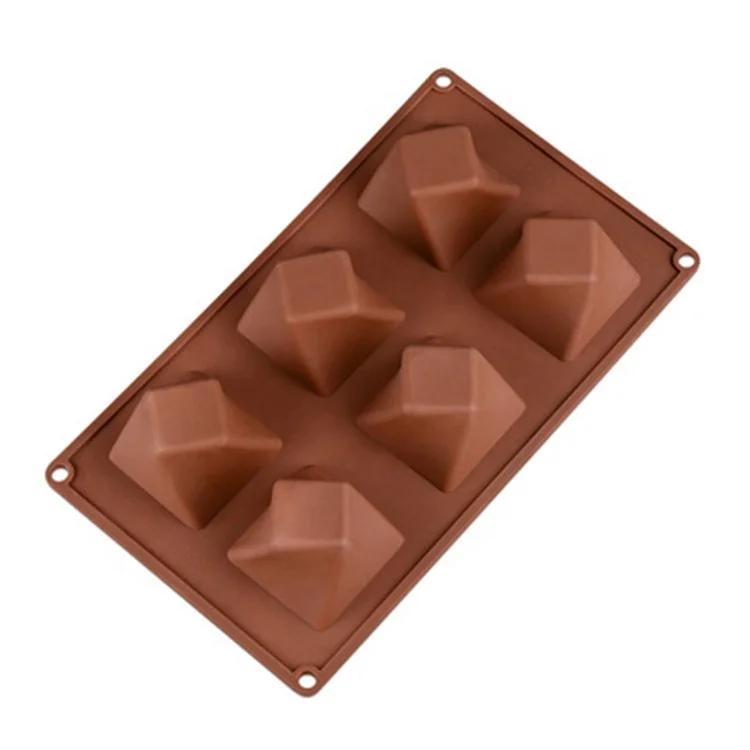 
6 Holes pudding Shaped Silicone Pastry Mold For Chocolate, Cake, Jelly 