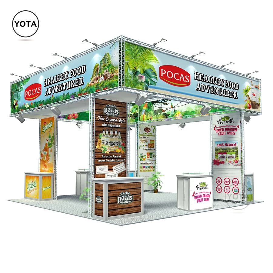 Tawns 20x20 Island Portable Truss Trade Show Exhibits for Natural Products Expo
