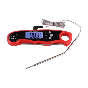 2 in 1 Dual Probe Digital Cooking Thermometer with Magnet for Beef Turkey Bread Meat Kitchen Oven Thermometer